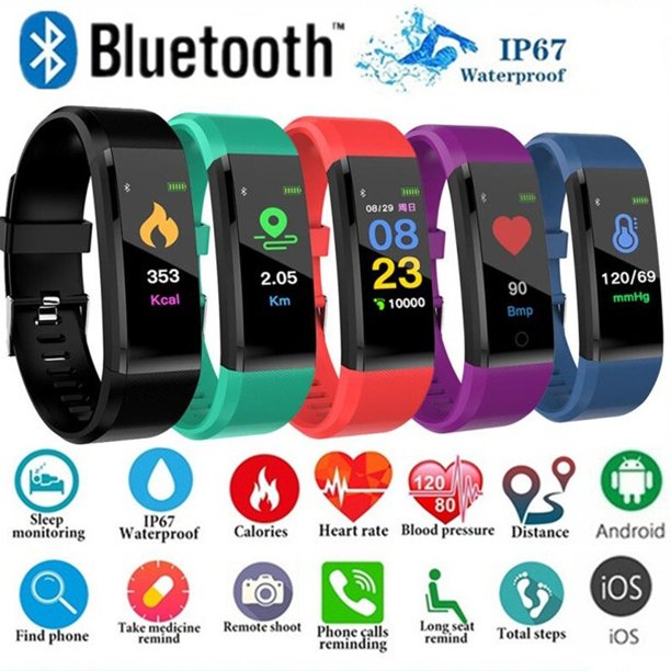 ID115 Plus Fitness and Health Tracking Smartbracelet