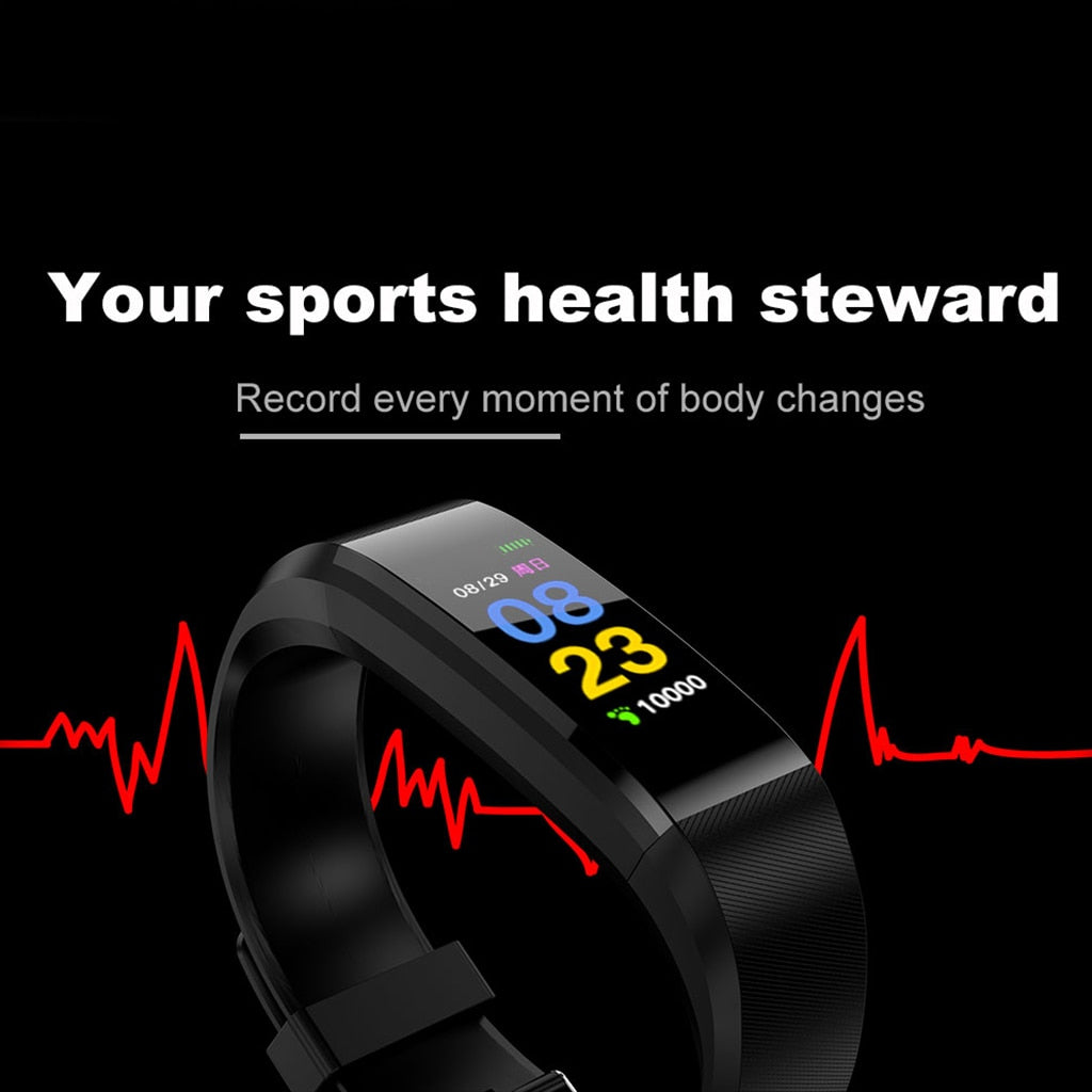 ID115 Plus Fitness and Health Tracking Smartbracelet