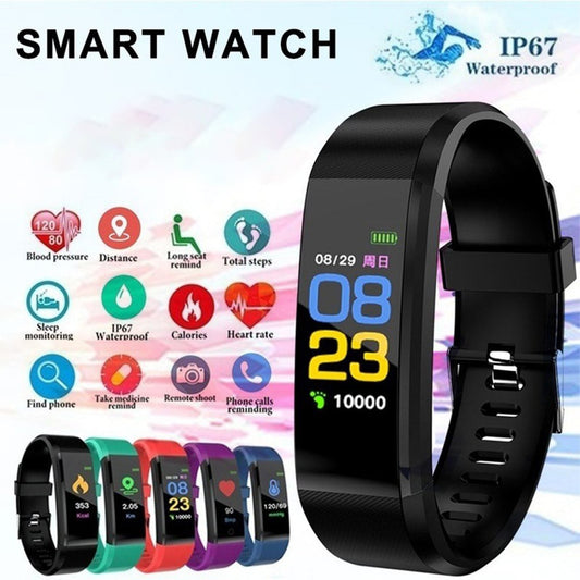 ID115 Plus Fitness and Health Tracking Smartbracelet