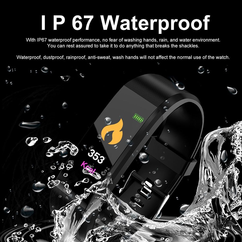 ID115 Plus Fitness and Health Tracking Smartbracelet
